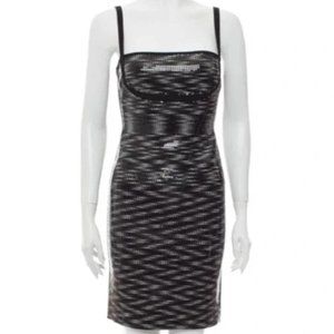HERVE LEGER - Katherine Sequin Bodycon Dress - XS
